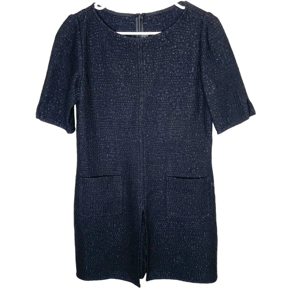 St. John Wool Blend Knit Top With Front Pockets And Slit Size 4 - Picture 1 of 10